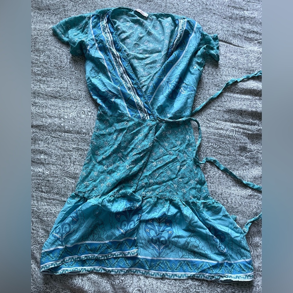 Blue Wrap Dress